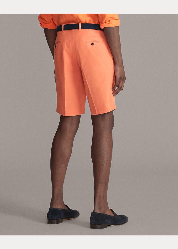Ralph Lauren Slim Fit Stretch Chino Krátké Oranžové | JB5bgahh