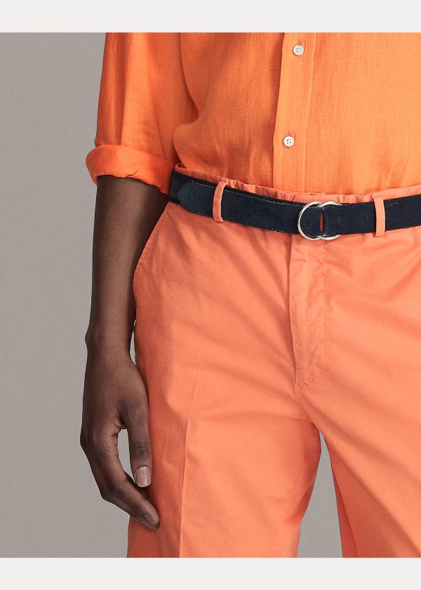 Ralph Lauren Slim Fit Stretch Chino Krátké Oranžové | JB5bgahh