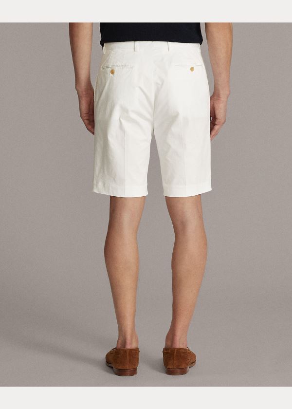 Ralph Lauren Slim Fit Stretch Chino Krátké Bílé | UW7fUWFd