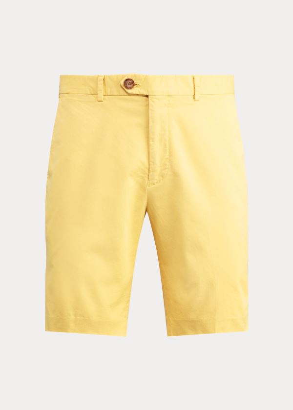 Ralph Lauren Slim Fit Stretch Chino Krátké Žluté | WNlbnWmO