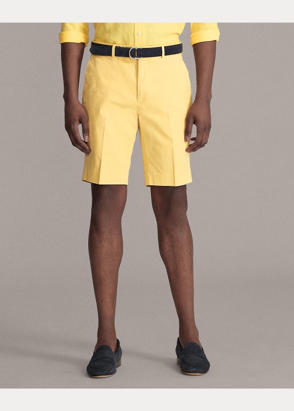 Ralph Lauren Slim Fit Stretch Chino Krátké Žluté | WNlbnWmO
