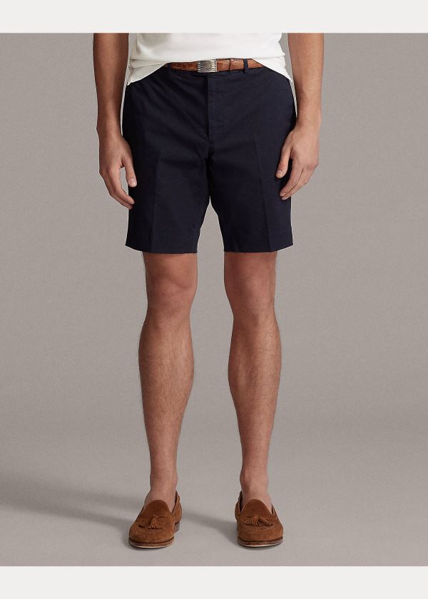 Ralph Lauren Slim Fit Stretch Chino Krátké Tmavě Blankyt | kz7hr5T0
