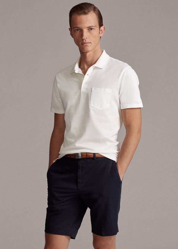 Ralph Lauren Slim Fit Stretch Chino Krátké Tmavě Blankyt | kz7hr5T0