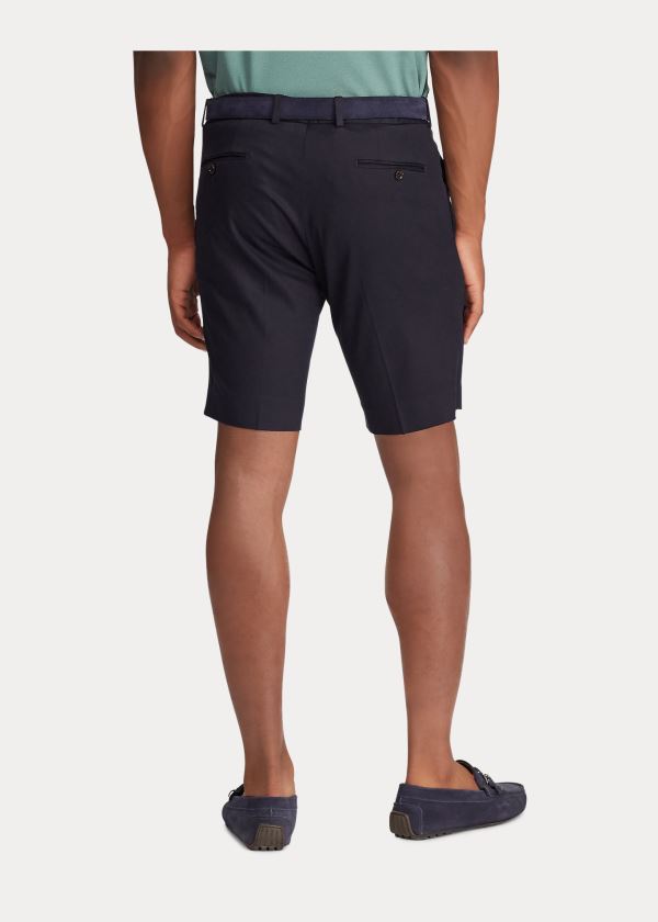 Ralph Lauren Slim Fit Stretch Chino Krátké Tmavě Blankyt | uSt68zgq