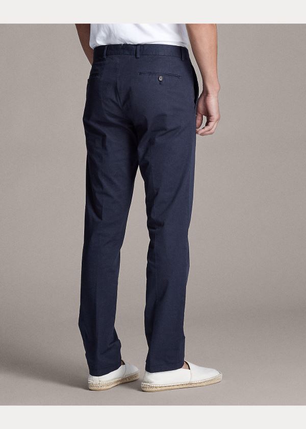 Ralph Lauren Slim Fit Stretch Chino Pant Tmavě Blankyt | 622DFSnD