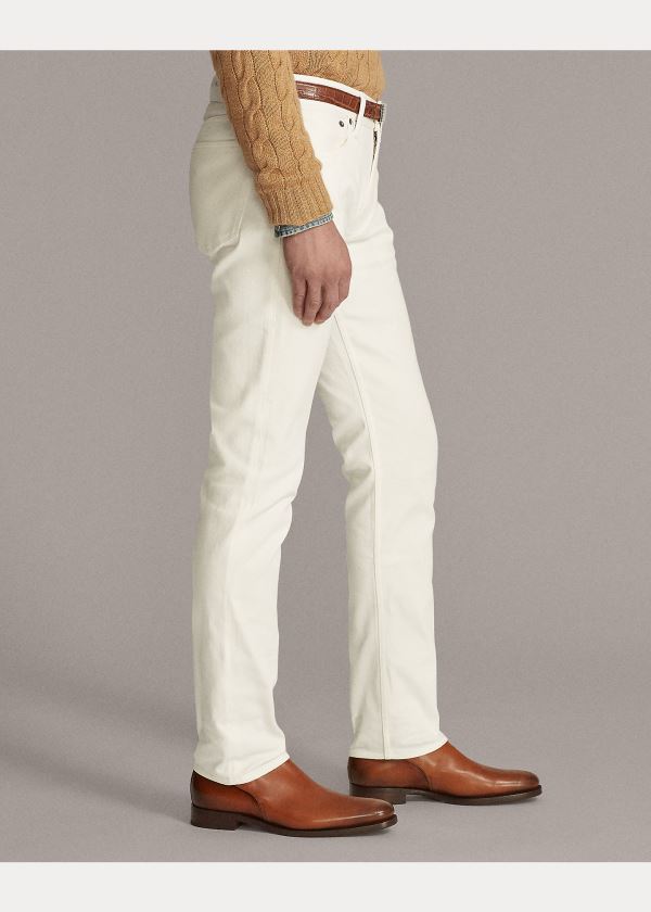 Ralph Lauren Slim Fit Stretch Jean Bílé | OeEAZi7K