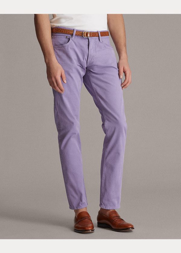 Ralph Lauren Slim Fit Stretch Jean Fialové | 3DvXwSOq