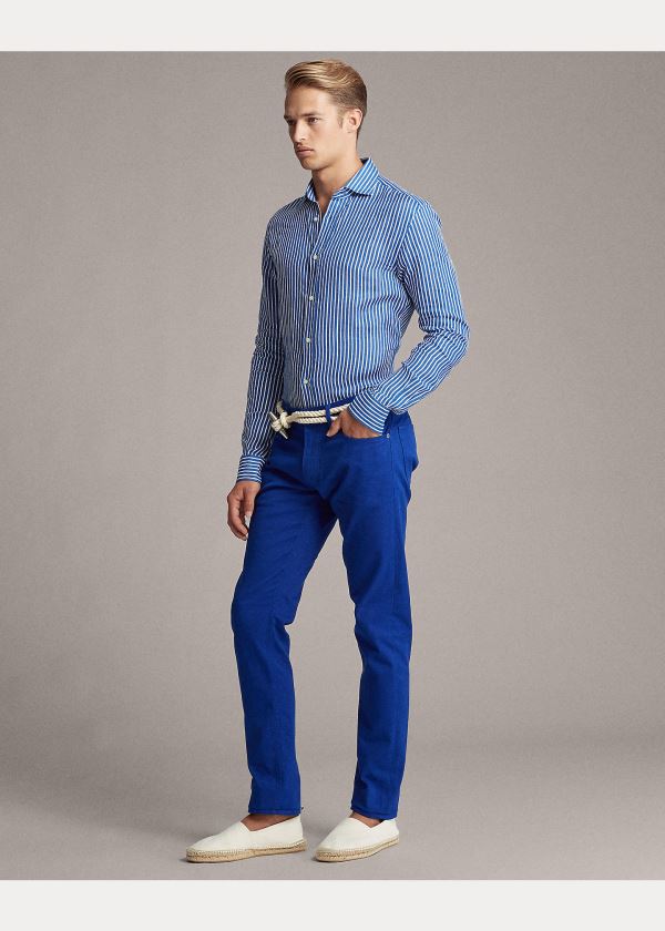 Ralph Lauren Slim Fit Stretch Jean Královská Modrá Blankyt | aE59crlY