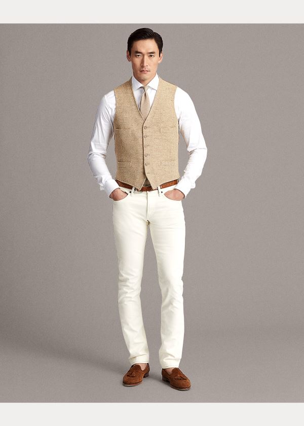 Ralph Lauren Slim Fit Stretch Jean Krém | 34ePqI5D