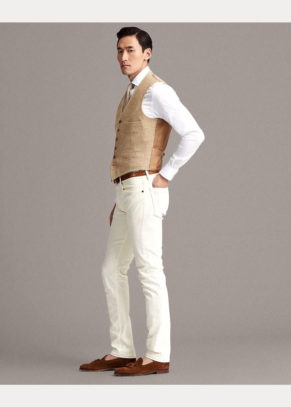 Ralph Lauren Slim Fit Stretch Jean Krém | 34ePqI5D