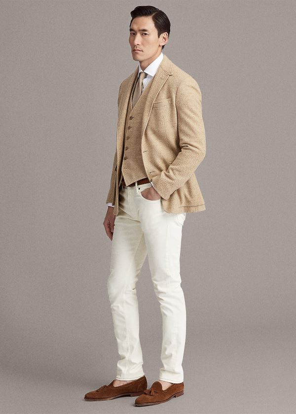 Ralph Lauren Slim Fit Stretch Jean Krém | 34ePqI5D