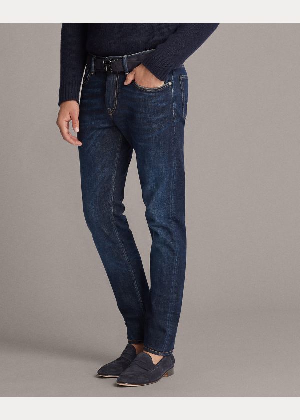 Ralph Lauren Slim Fit Stretch Jean Tmavě Blankyt Indigo | H8n4fMNL