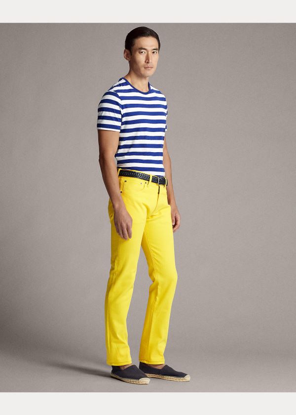 Ralph Lauren Slim Fit Stretch Jean Žluté | SjcqJIMs