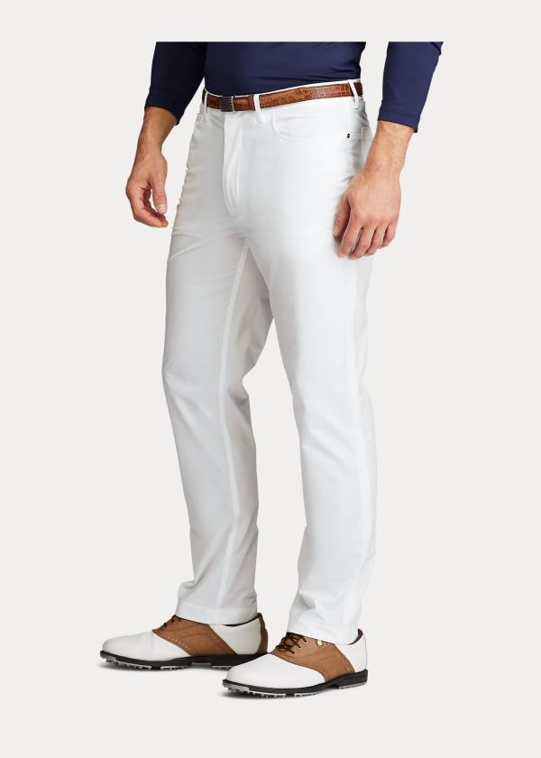 Ralph Lauren Slim Fit Stretch Pant Bílé | rxs312qM