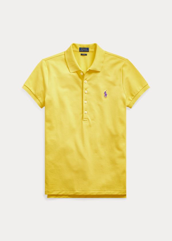 Ralph Lauren Slim Fit Stretch Polo Shirt Citrón | 2lt1AThH