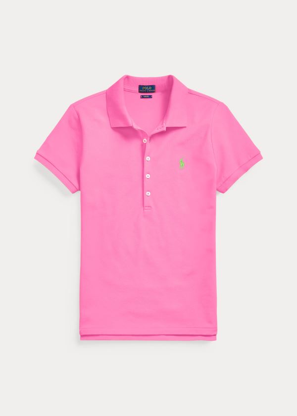 Ralph Lauren Slim Fit Stretch Polo Shirt Růžové | 4YykU1NI