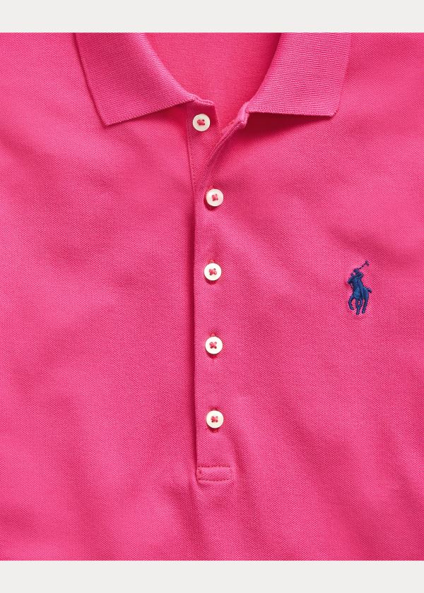 Ralph Lauren Slim Fit Stretch Polo Shirt Tmavě Růžové | PG6vqhjj