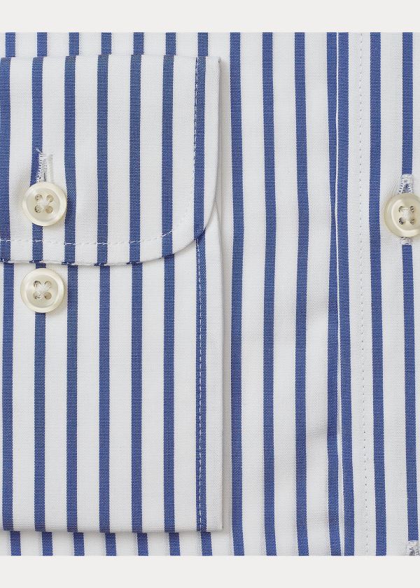 Ralph Lauren Slim Fit Striped Poplin Shirt Blankyt Bílé | jgBih3c3