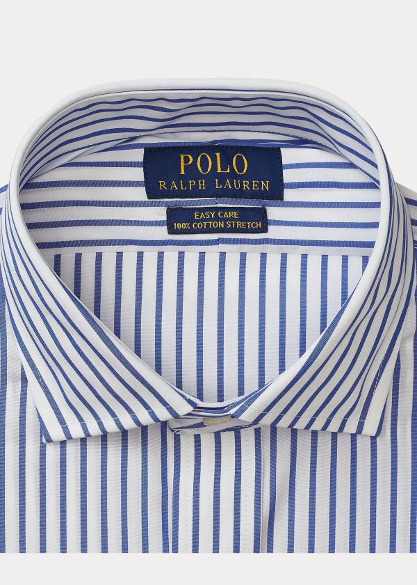 Ralph Lauren Slim Fit Striped Poplin Shirt Blankyt Bílé | jgBih3c3