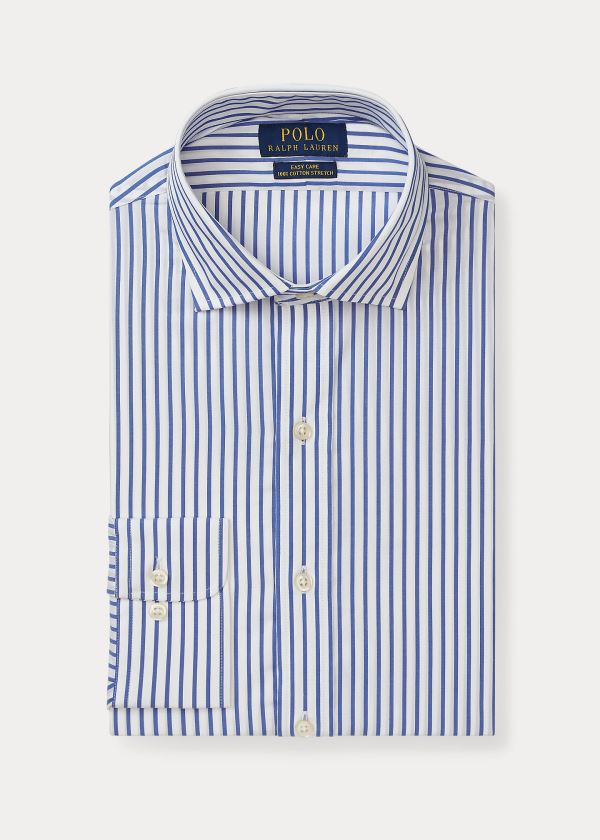 Ralph Lauren Slim Fit Striped Poplin Shirt Blankyt Bílé | jgBih3c3