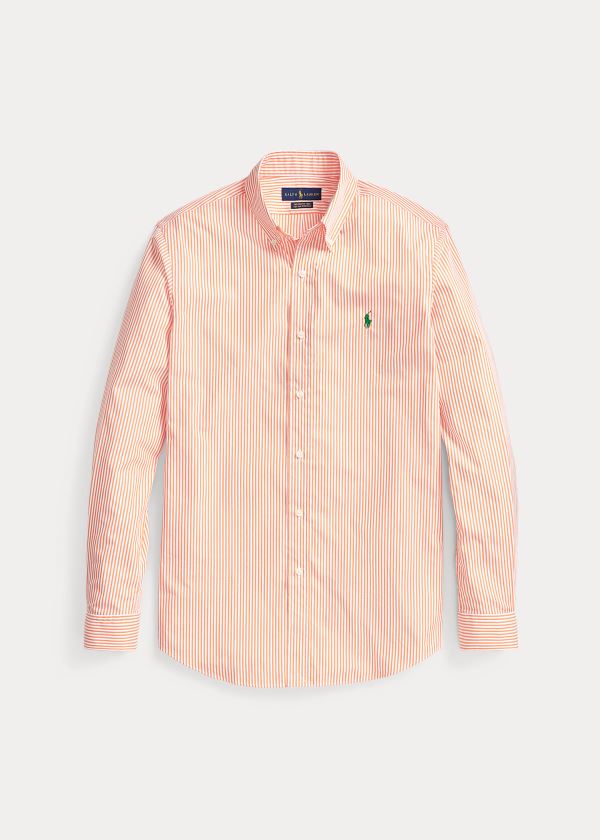 Ralph Lauren Slim Fit Striped Poplin Shirt Oranžové Bílé | redCfGmx