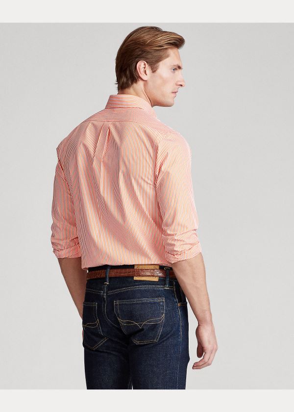 Ralph Lauren Slim Fit Striped Poplin Shirt Oranžové Bílé | redCfGmx