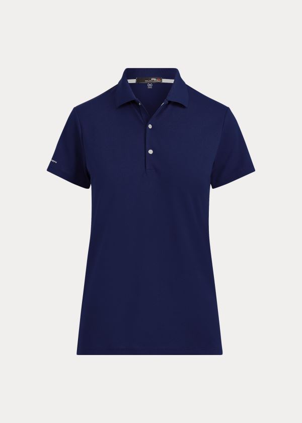 Ralph Lauren Slim Fit Tech Pique Golfové Polo Tmavě Blankyt | wN08ZagW