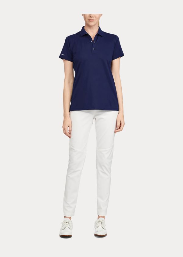 Ralph Lauren Slim Fit Tech Pique Golfové Polo Tmavě Blankyt | wN08ZagW