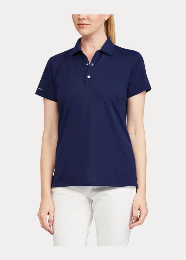 Ralph Lauren Slim Fit Tech Pique Golfové Polo Tmavě Blankyt | wN08ZagW