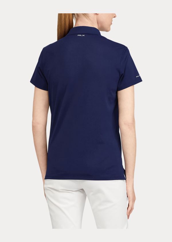 Ralph Lauren Slim Fit Tech Pique Golfové Polo Tmavě Blankyt | wN08ZagW