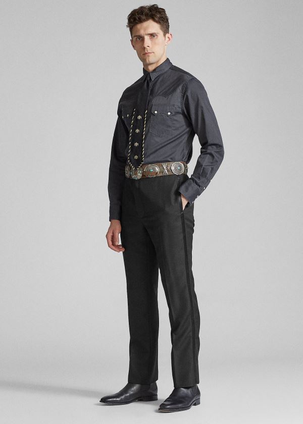 Ralph Lauren Slim Fit Tuxedo Trouser Černé | 9RmU28uM