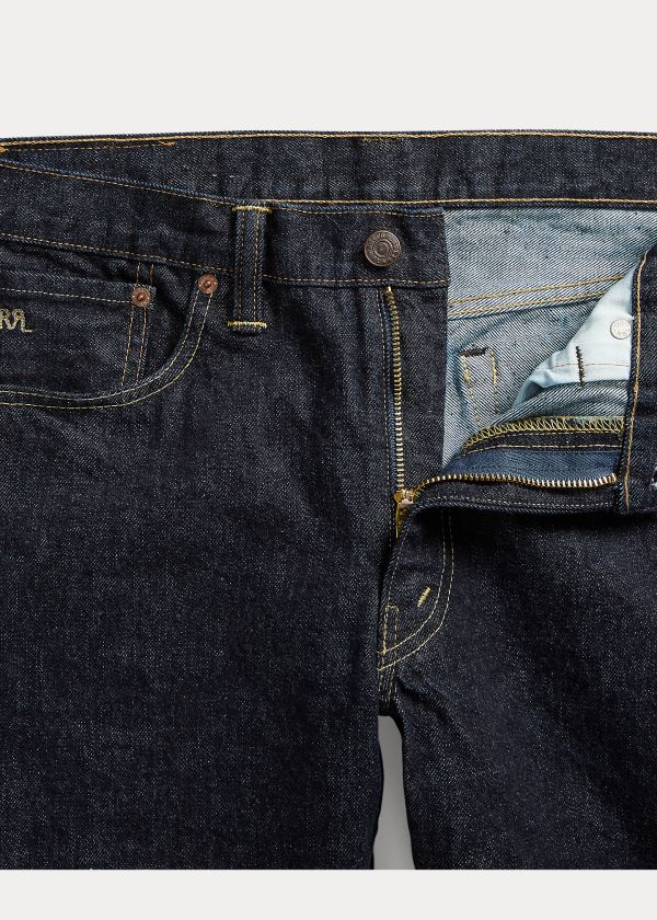 Ralph Lauren Slim Narrow Jean Tmavě Blankyt Blankyt Světle Modré | AT8269pG