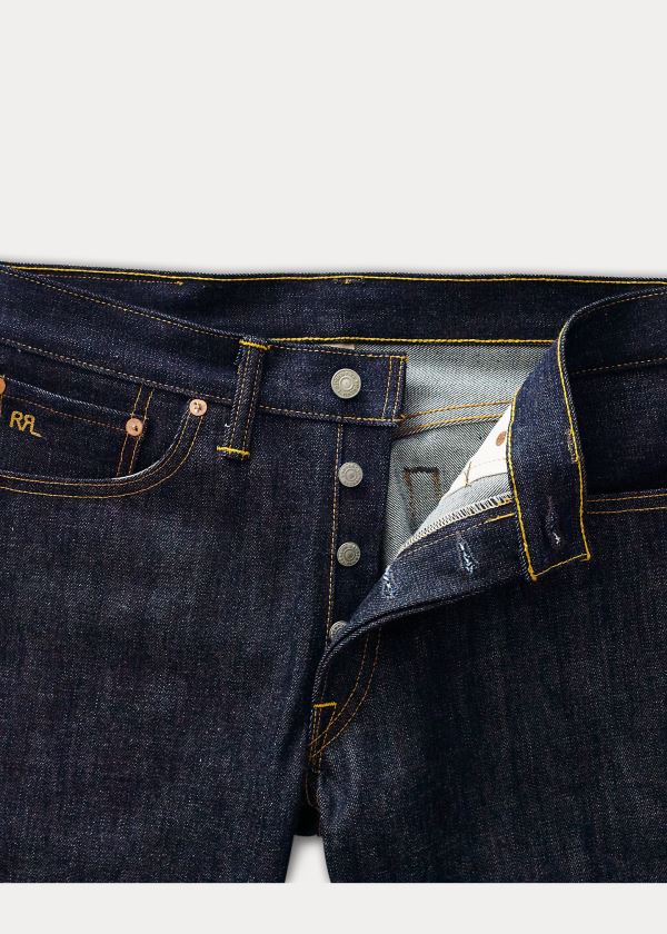 Ralph Lauren Slim Narrow Rigid Jean Černé Blankyt Světle Modré | Dk0hfl9E