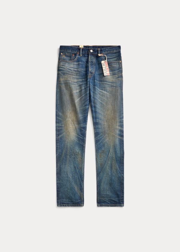 Ralph Lauren Slim Narrow Selvedge Jean Blankyt Blankyt Světle Modré | r0fli9Bu