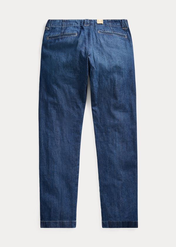 Ralph Lauren Slim Straight Denim Pant Blankyt | umcS1Qo1