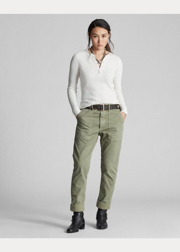Ralph Lauren Slim Waffle-Knit Bavlněné Henley Bílé | PRqdpGX2