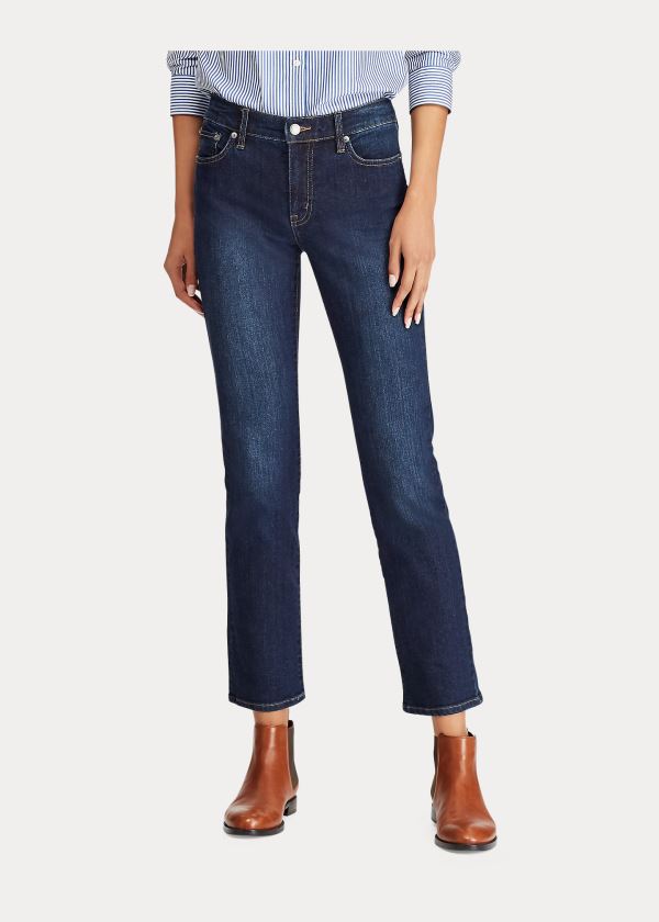 Ralph Lauren Slimming Modern Curvy Jean Tmavě Královská Modrá Blankyt Blankyt Světle Modré | CvLsfdSg