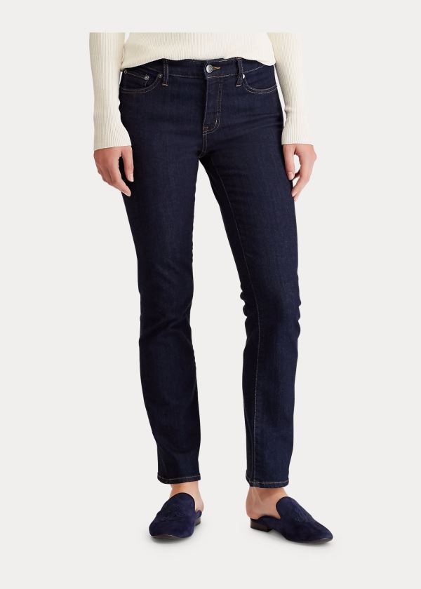 Ralph Lauren Slimming Modern Curvy Jean Černé Blankyt Světle Modré | JhW0cgee