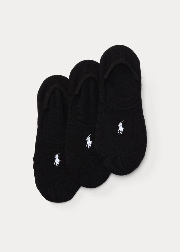 Ralph Lauren Sneakers Liner Sock 3-Pack Černé | Pxu4kAWu