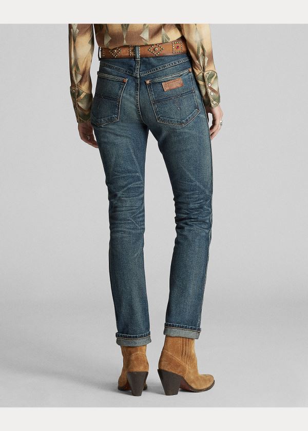 Ralph Lauren Somerset Straight Stretch Jean Blankyt Blankyt Světle Modré | 47ewqpFr