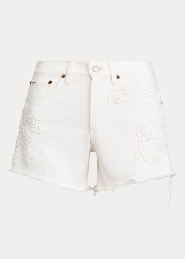 Ralph Lauren Sophia Denim Krátké Bílé | fnf9BDrx