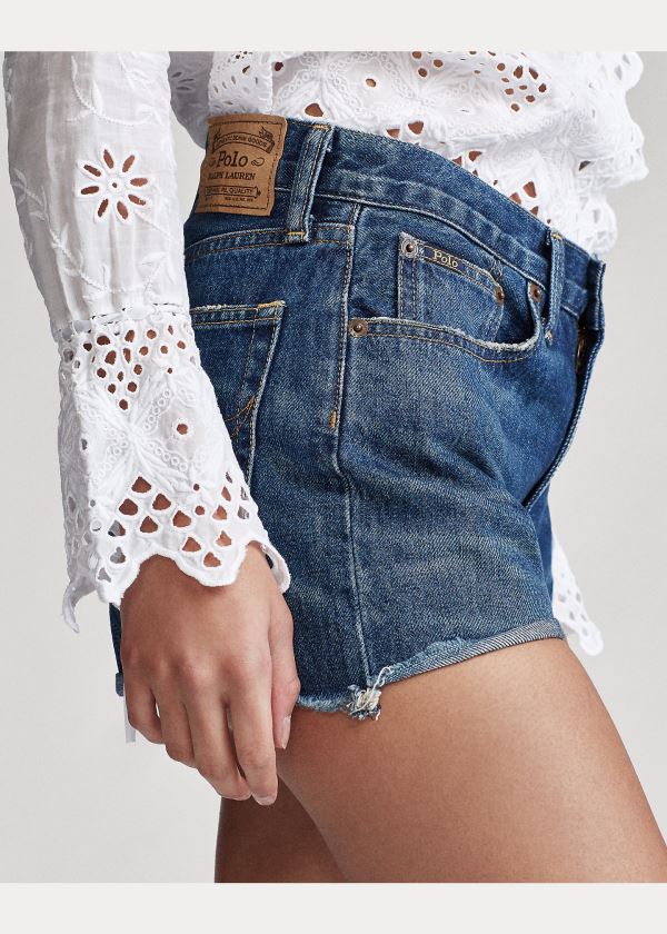 Ralph Lauren Sophia Denim Krátké Indigo | gyyN62Dq