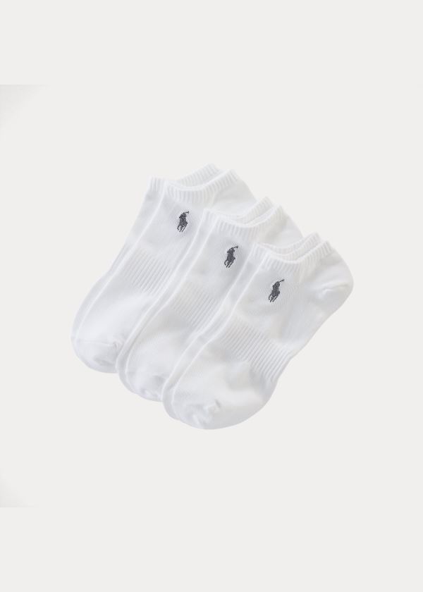 Ralph Lauren Sportovní Sock 3-Pack Bílé | BWlM2XyK