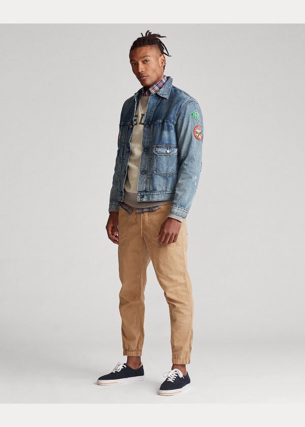 Ralph Lauren Sportsman Trucker Jacket Blankyt Blankyt Světle Modré | O1l1oQXd