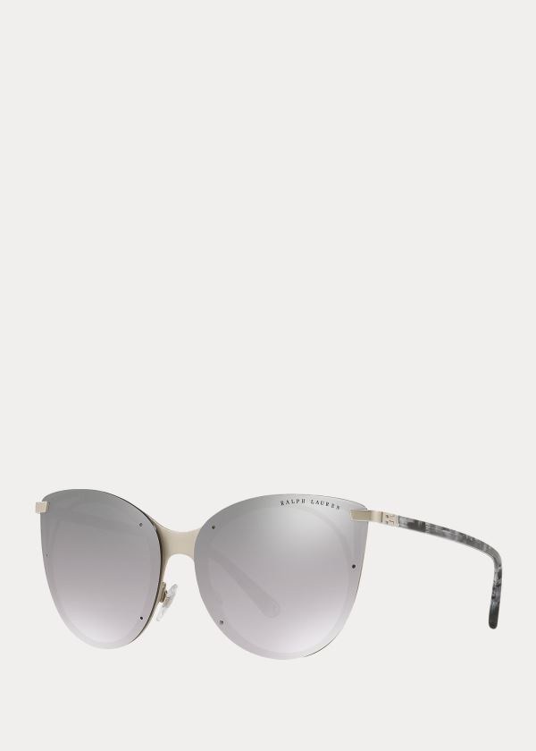 Ralph Lauren Square-Bridge Sunglasses Stříbrné | Q7z6UXa6