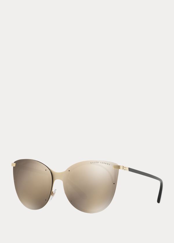 Ralph Lauren Square-Bridge Sunglasses Zlaté | Yl7q4GJh