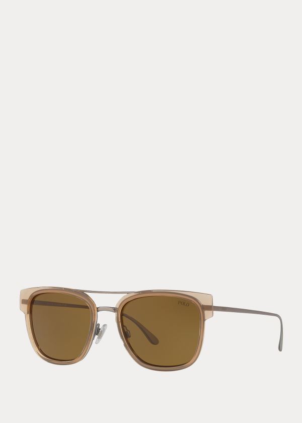 Ralph Lauren Squared Sunglasses Béžový | 1JIBHlw3