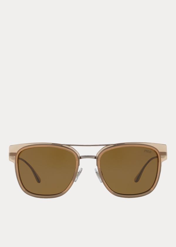 Ralph Lauren Squared Sunglasses Béžový | 1JIBHlw3