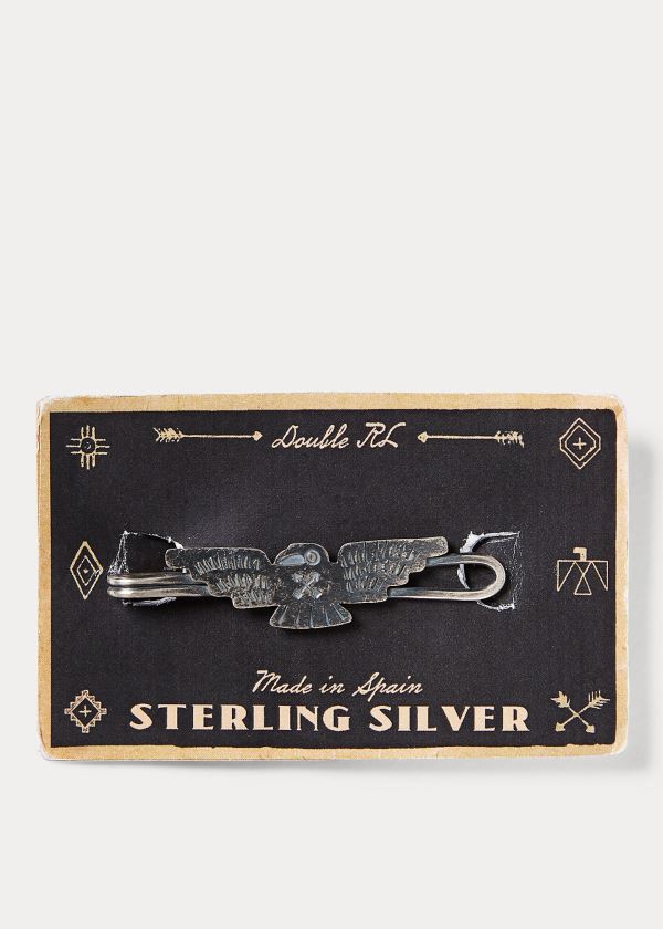Ralph Lauren Sterling Silver Bird Tie Clip Stříbrné | PEsLEm0Y