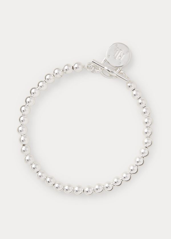Ralph Lauren Sterling Silver Logo Bracelet Stříbrné | 54PY92VM